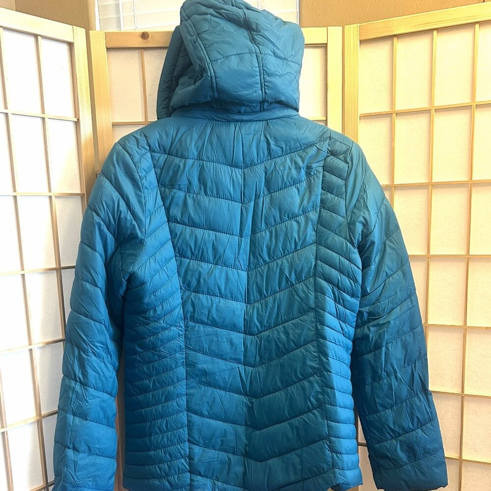 Xersion Teal Blue Puffer Jacket Sz Small Women - Cozy & Ready for Winter!